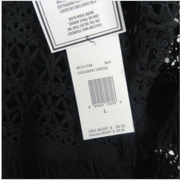 Volcom Cocoknit Crochet Sweater Dress L - Picture 5 of 7